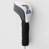 Druncle Sam Grappige Patriottische Bier Vector Ont Golfheadcover (Schuin)
