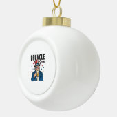 Druncle Sam Grappige Patriottische Bier Vector Ont Keramische Bal Ornament (Rechts)