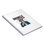 Druncle Sam Grappige Patriottische Bier Vector Ont Notitieboek (Rechterzijde)