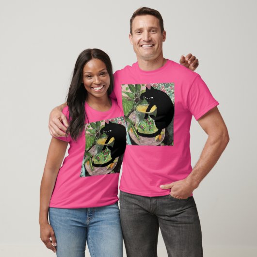 Drunk cat Dunk retro T-shirt (Unisex)