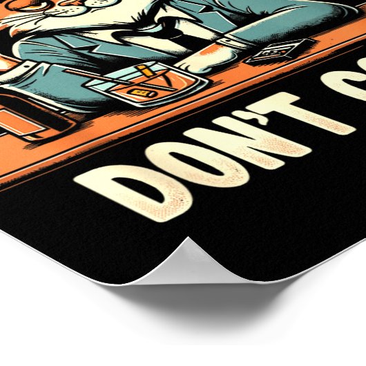 Drunk Cigs Don't Count Funny Cigarette Humor Smoki Poster (Hoek)