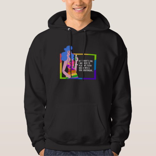Drunk Drag Queen Humor Hoodie (Voorkant)