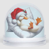 Drunk Duck Christmas Snow Globe Sneeuwbol (Voorkant)