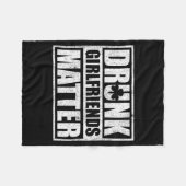 Drunk Girlfriends Funny Couple St Patricks Day 202 Fleece Deken (Voorkant (Horizontaal))