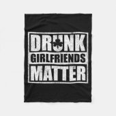 Drunk Girlfriends Funny Couple St Patricks Day 202 Fleece Deken (Voorkant)