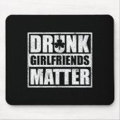 Drunk Girlfriends Funny Couple St Patricks Day 202 Muismat (Voorkant)