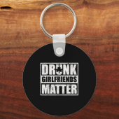 Drunk Girlfriends Funny Couple St Patricks Day 202 Sleutelhanger (Voorkant)