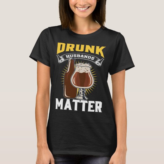 Drunk Husband Matter Beer For Husband And Wife  2 T-shirt (Voorkant)