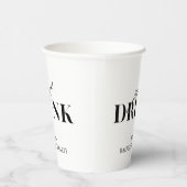 Drunk In Love | Gewoon drink Bachelorette Papieren Bekers (Rechts)