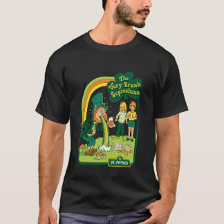 Drunk Leprechaun St. Patrick's Day Sarcastic Adult T-shirt