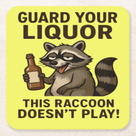 Drunk Raccoon Kartonnen Onderzetters