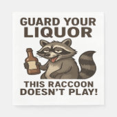 Drunk Raccoon Servet (Voorkant)