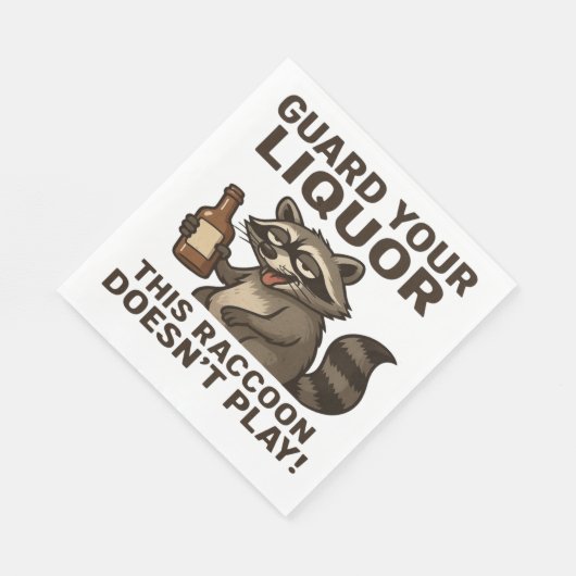 Drunk Raccoon Servet (Hoek)