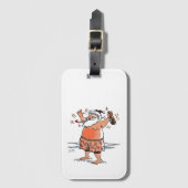 Drunk Santa luggage tag Bagagelabel (Voorkant (verticaal))
