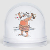 Drunk Santa snow globe Sneeuwbol (Voorkant)