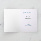 Drunk Santa With Drunk Deer Bingle Jells Kaart (Binnen)