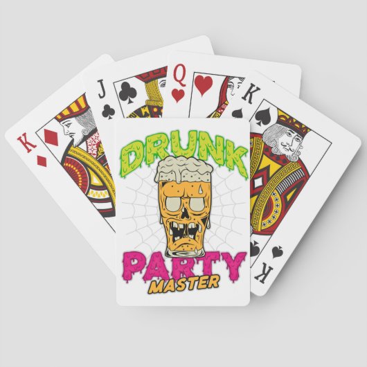 Drunk Zombie Playing Cards Pokerkaarten (Achterkant)