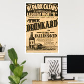 Drunkard Comedy Barnum 1938 WPA Poster (Thuiskantoor)