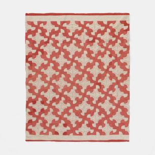 Drunkard's Path quilt Fleece Deken
