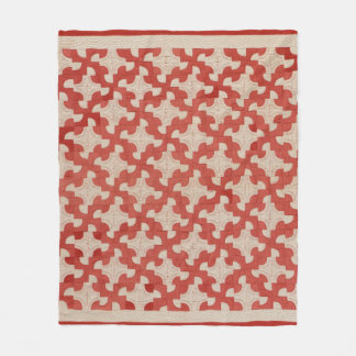 Drunkard's Path quilt Fleece Deken