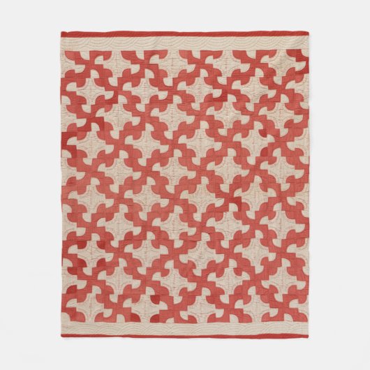 Drunkard's Path quilt Fleece Deken (Voorkant)
