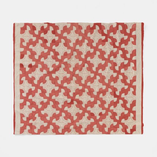 Drunkard's Path quilt Fleece Deken (Voorkant (Horizontaal))