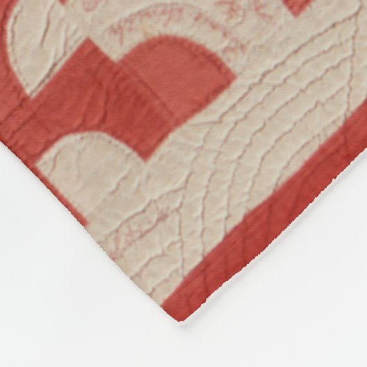 Drunkard's Path quilt Fleece Deken (Hoek)