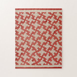 Drunkard's Path quilt Legpuzzel