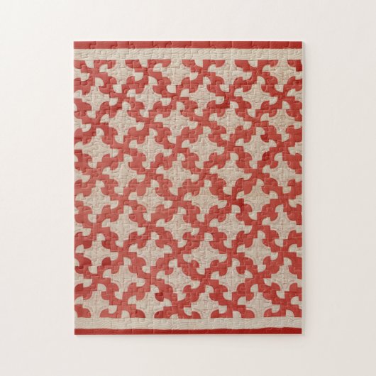 Drunkard's Path quilt Legpuzzel (Verticaal)