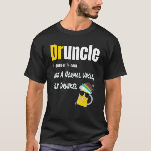 Drunkel als een normale oom alleen maar Drunker Fu T-shirt