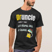 Drunkel als een normale oom alleen maar Drunker Fu T-shirt (Voorkant)