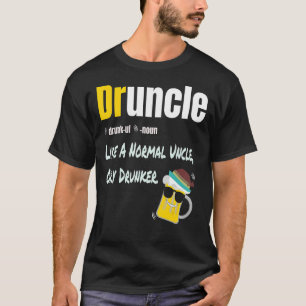 Drunkel als een normale oom alleen maar Drunker Fu T-shirt