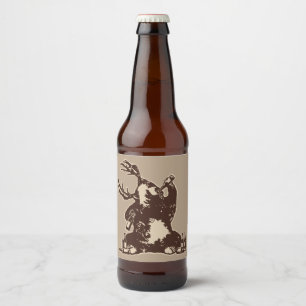 Drunken beer bier etiket