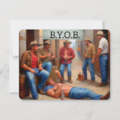 Drunken Cowboys BYOB Kaart (Voorkant)