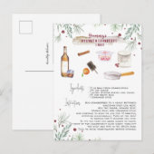 Drunken Cranberry Sauce Recipe | Vakantie Briefkaart (Voorkant / Achterkant)