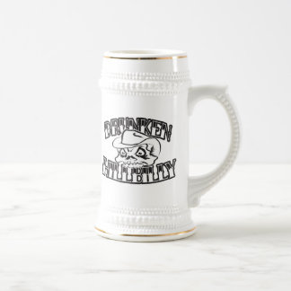 Drunken Hillbilly Skull Design Stein Bierpul