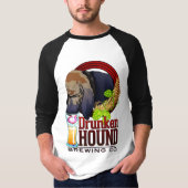 Drunken Hound Brewing Co. 3/4 T-Shirt (Voorkant)