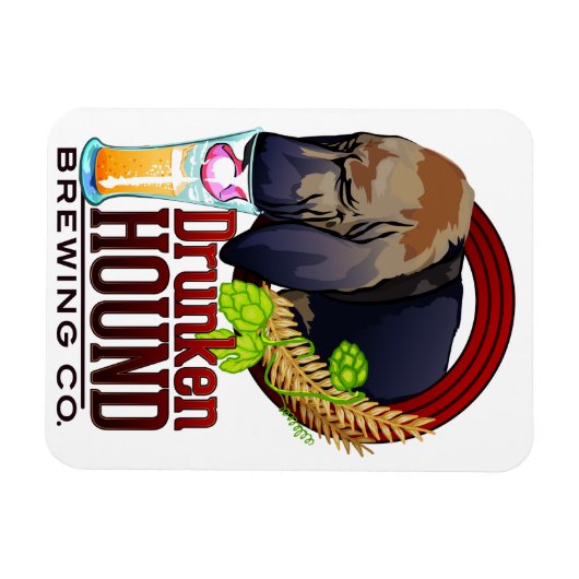 Drunken Hound Brewing Co Magnet Magneet (Horizontaal)