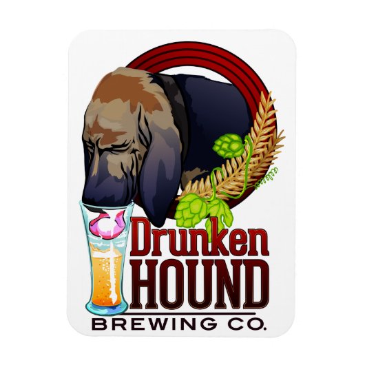 Drunken Hound Brewing Co Magnet Magneet (Verticaal)