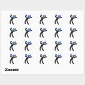 Drunken Knight Ronde Stickers (Vel)