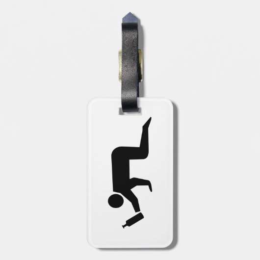 Drunken Mensen Bagagelabel (Achterkant verticaal)