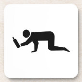 Drunken Mensen Bier Onderzetter (Voorkant)