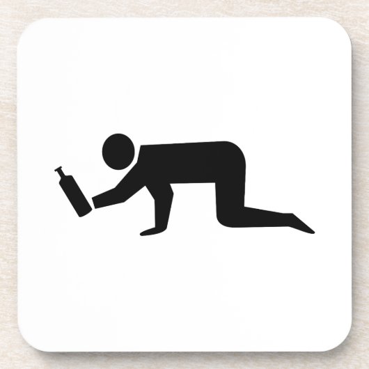 Drunken Mensen Bier Onderzetter (Voorkant)