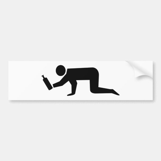 Drunken Mensen Bumpersticker (Voorkant)