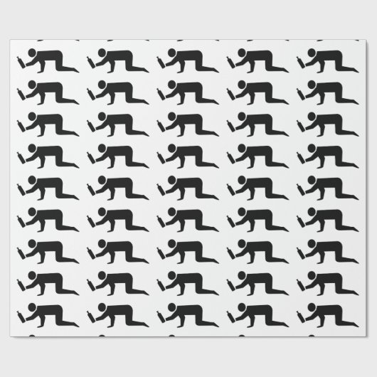 Drunken Mensen Cadeaupapier (Vlak)