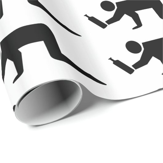 Drunken Mensen Cadeaupapier (Rol Hoek)