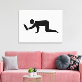 Drunken Mensen Canvas Afdruk (Insitu (Woonkamer))