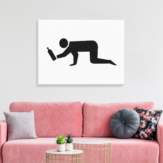 Drunken Mensen Canvas Afdruk (Insitu (Woonkamer))