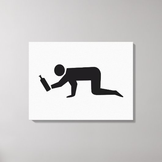 Drunken Mensen Canvas Afdruk (Voorkant)