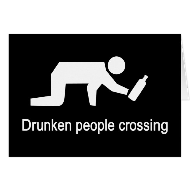 Drunken mensen die ⚠ Thaise ⚠ kruisen (Voorkant Horizontaal)
